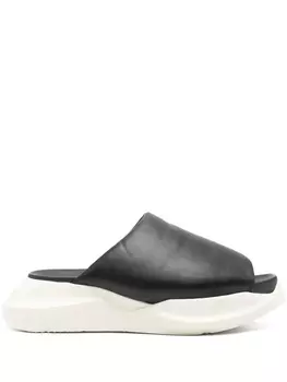 Rick Owens высокопрочные кожаные сандалии, черный