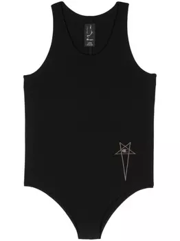Rick Owens X Champion боди с вышитым логотипом, черный