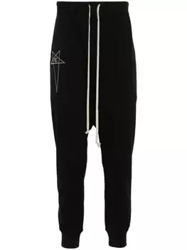 Rick Owens X Champion брюки Prisoner с низким шаговым швом, черный