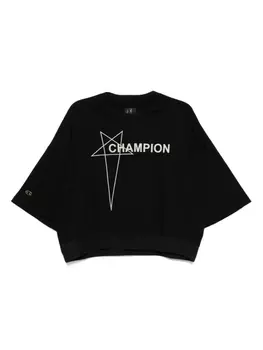 Rick Owens X Champion футболка Tommy, черный