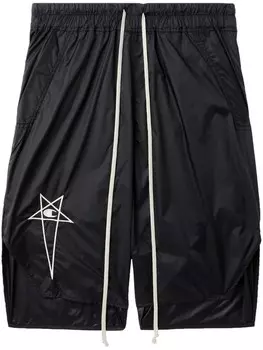 Rick Owens X Champion шорты Beveled Pods из коллаборации с Champion, черный