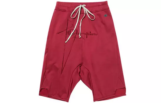 Rick Owens X Повседневные шорты унисекс красные Champion, красный