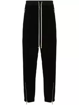 Rick Owens зауженные брюки из органического хлопка, черный