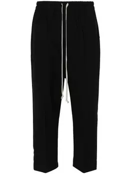 Rick Owens зауженные брюки со складками, черный
