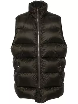 Rick Owens жилет Flight, зеленый