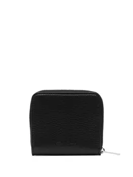 Rick Owens zip-up leather wallet, черный