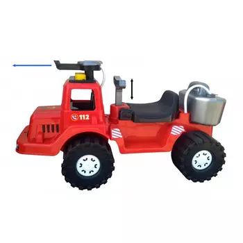 Ride-On - пожарная часть (с насосом) | 71см Mejpol