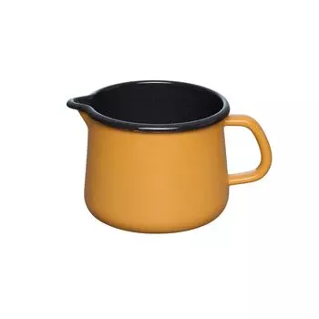 Riess, 0672-113, кастрюля-поильник 12 см, 1 л, Nouvelle, ОРАНЖЕВЫЙ, эмаль