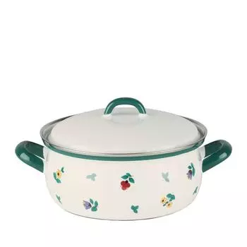 Riess Country Gmundner Форма для запекания с цветами и крышкой 20см, 2 литра, эмаль