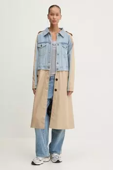РИГА пальто Desigual, бежевый
