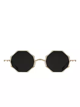 Rigards geometric-frame солнцезащитные очки, золотой