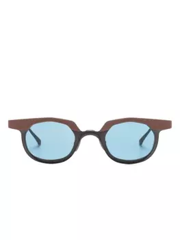 Rigards солнцезащитные очки в круглой оправе, серый