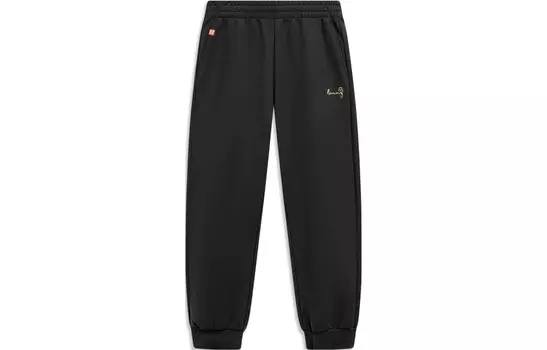Rijin Doujin Collection Трикотажные спортивные штаны женские черные Lining