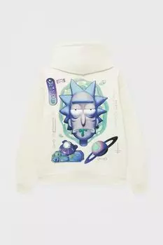 Рик и Морти белая толстовка PULL&amp;BEAR