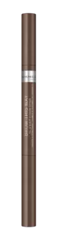 Rimmel Brow This Way Fill&Sculpt карандаш для бровей, 002 Medium Brown