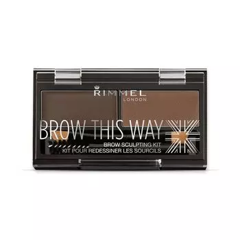 Rimmel Brow This Way палитра для бровей, 003 Dark Brown