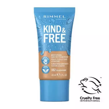 Rimmel Kind &amp; Free веганский увлажняющий тональный крем 082 Golden Ivory 30мл