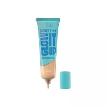 Rimmel Kind & Free Glow It Up Увлажняющая тональная основа для лица с витамином Е № 010 Rose Ivory, 30 мл