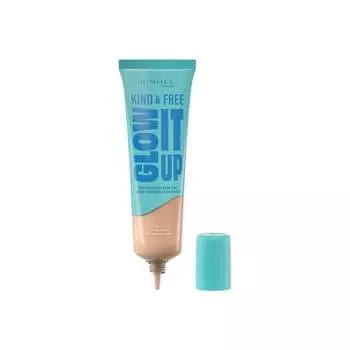 Rimmel Kind & Free Glow It Up Увлажняющая тональная основа для лица с витамином Е № 001 Светлый фарфор, 30 мл