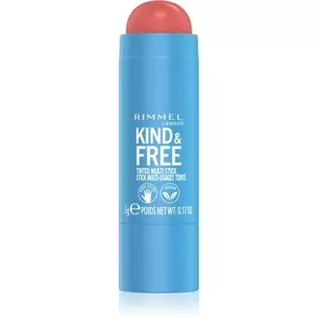 Rimmel Kind & Free многофункциональная косметика для макияжа глаз, губ и лица оттенок 001 Caramel Dusk 5 г