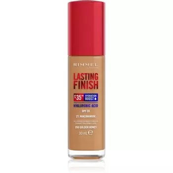 Rimmel, Lasting Finish, 35-часовое увлажнение, увлажняющая основа SPF 20, оттенок 350 Golden Honey, 30 мл