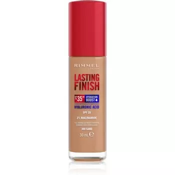 Rimmel, Lasting Finish 35h Hydration Boost, увлажняющая основа SPF 20, оттенок 300 Sand, 30 мл