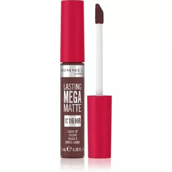 Rimmel, Lasting Mega Matte, Легкая матовая жидкая губная помада, оттенок Urban Affair, 16 часов, 7,4 мл