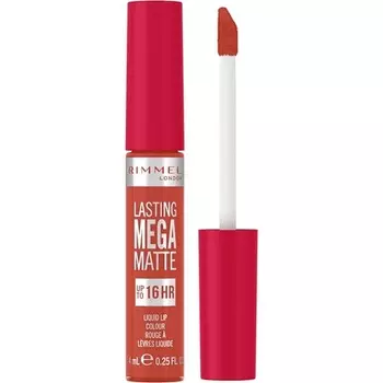 Rimmel London Lasting Mega Matte Liquid Lipstick Стойкая увлажняющая веганская формула 7,4 мл 920 Scarlet Flames