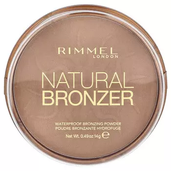 Rimmel London, Natural Bronzer, Waterproof Bronzing Powder, 022 Sun Bronze, 0.49 oz (14 g)