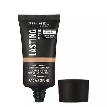 Rimmel Матирующая тональная основа Lasting Matte 200 Soft Beige 30мл