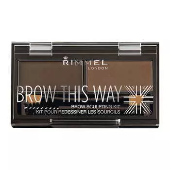 Rimmel Набор для моделирования бровей Brow This Way 003 Темно-коричневый 1,3 г