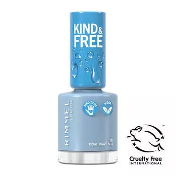 Rimmel Веганский лак для ногтей Kind & Free 152 Tidal Wave Blue 8мл