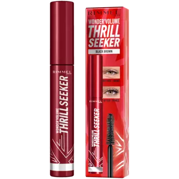 Rimmel Volume Thrill удлиняющая и объемная тушь для ресниц 002 черно-коричневый, 8 мл