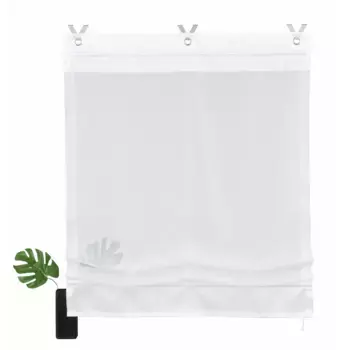 Римская штора для дома «Fuma», с крючком, прозрачная, полиэстер, с крючком Home Affaire, белый