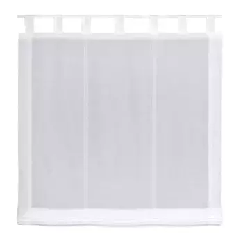 Римская штора Gerster «Barnd», с петлями, свободно висящая, петлевая штора BARND, полупрозрачная, белый