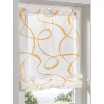 Римская штора с подвеской на крючке Heine Home, цвет wei-gelb