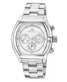 Римские мужские часы из нержавеющей стали серебристого и белого цвета 1291AROS Porsamo Bleu, белый