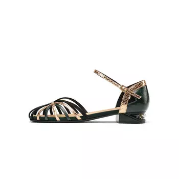 Римские сандалии женские Bosssunwen, черный