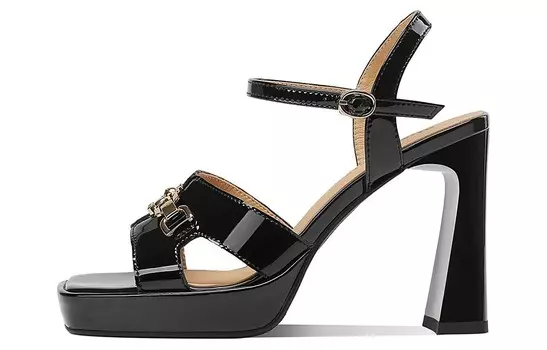 Римские сандалии женские Bosssunwen, черный