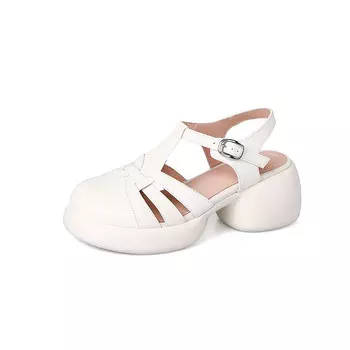 Римские сандалии женские Flowerskam, белый