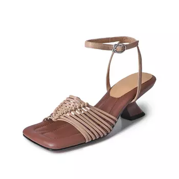 Римские сандалии женские Flowerskam, цвет Apricot