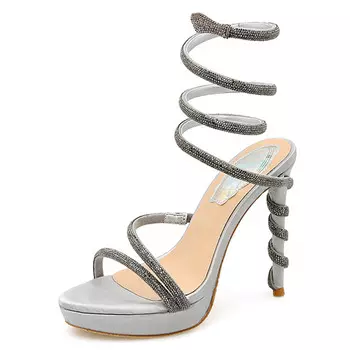 Римские сандалии женские Kemeilian, серебряный