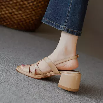 Римские сандалии женские Mukaluo, цвет Apricot