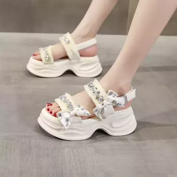 Римские сандалии женские Nrdrofficial, цвет Silver Gray