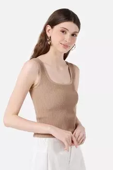 Рипсен топ Colin'S, бежевый