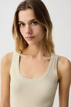 Рипсен топ Ovs, бежевый