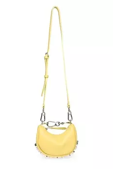 Рискованная сумка из экокожи с металлическим логотипом Steve Madden, желтый