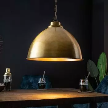 RISS-ambiente дизайн подвесной светильник ПРОМЫШЛЕННЫЙ 45 см золотой металлический круглый подвесной светильник с регулируемой высотой, подвесной светильник Riess-Ambiente