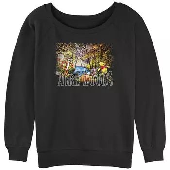 Рисунок Винни-Пуха Диснея «100 акров леса для юниоров» с напускным Терри Disney, черный