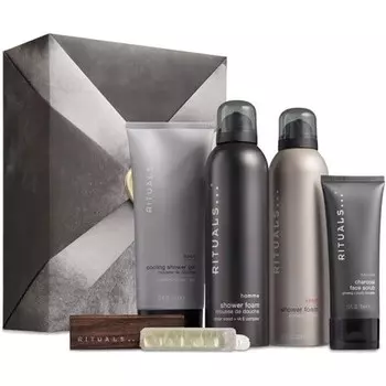 Rituals Подарочный набор L Homme - 5 средств для ванны и тела, обогащенных бамбуком, японской мятой и кедровой древесиной - Бодрящая и освежающая подарочная коробка